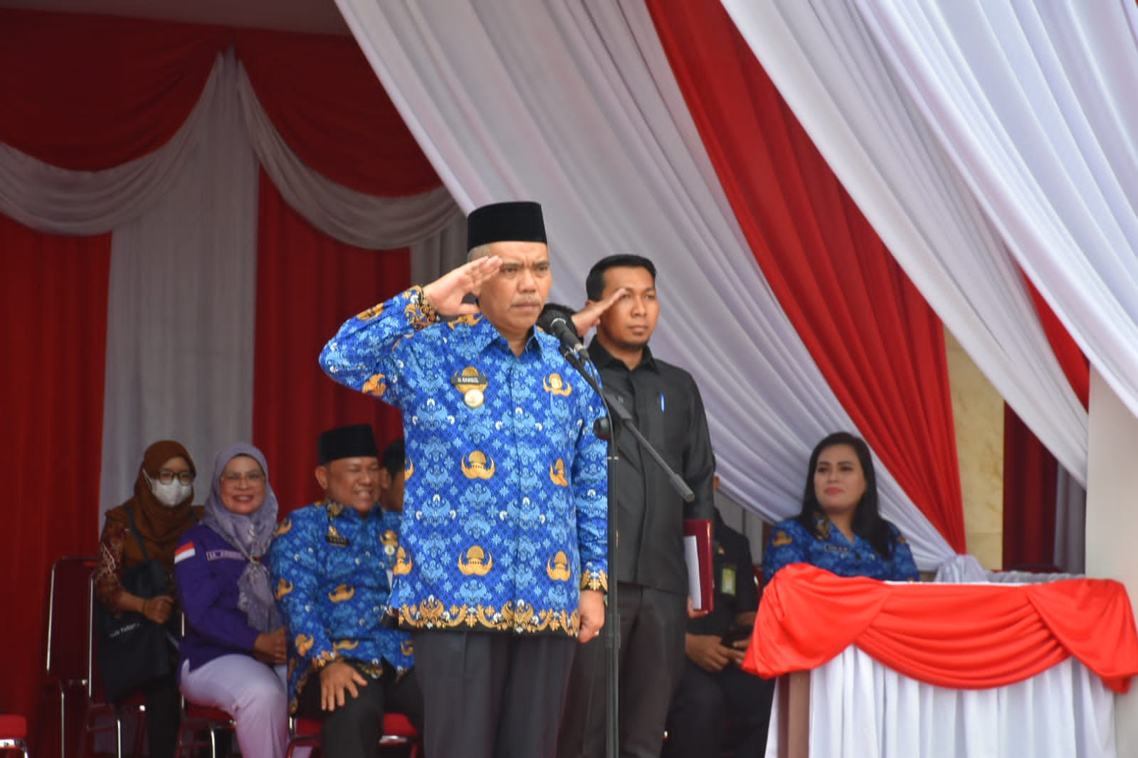 Upacara HUT Korpri Ke-51, Pj Bupati Kampar ; ASN Jaga Integritas ...